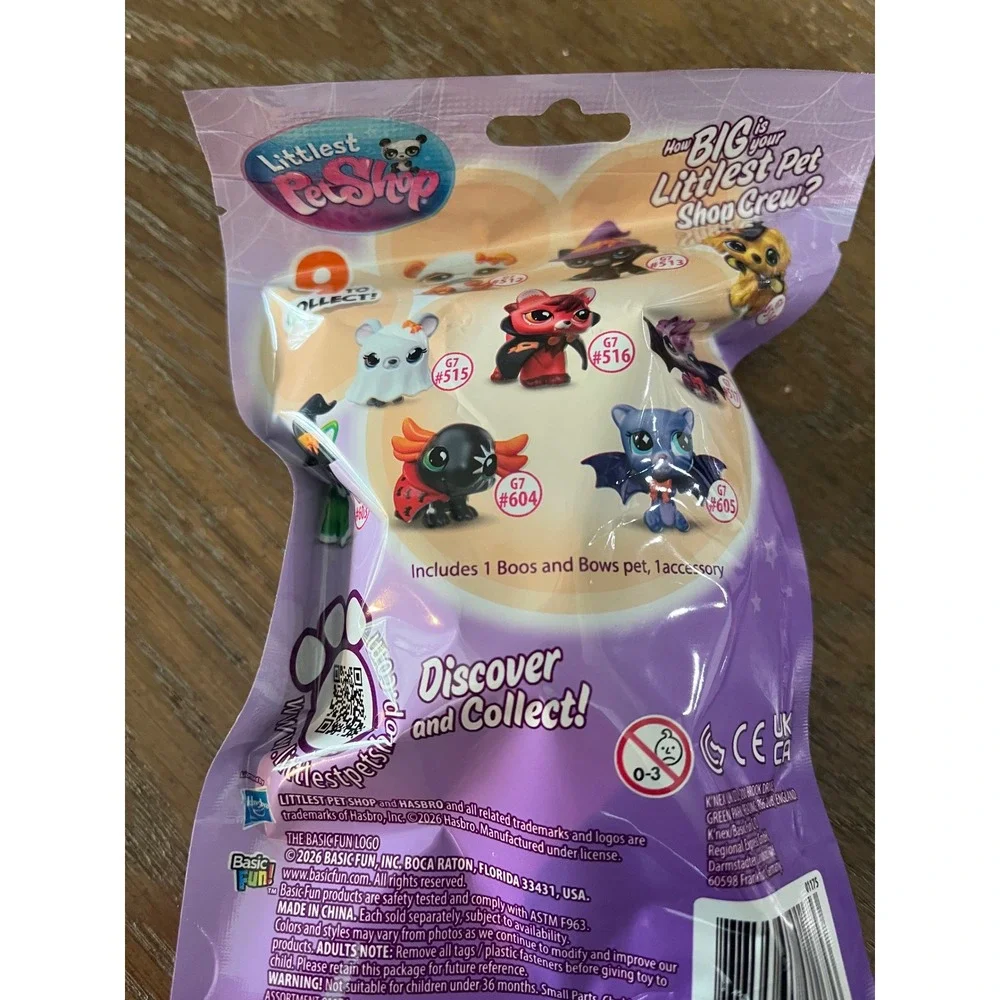 Littlest Pet Shop Boos & Bows G7 Mystery Blind Bag Halloween Series New Sealed